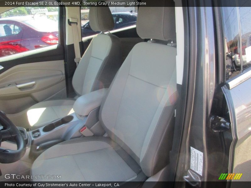 Sterling Gray / Medium Light Stone 2014 Ford Escape SE 2.0L EcoBoost 4WD