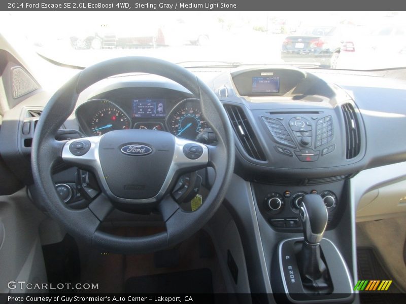 Sterling Gray / Medium Light Stone 2014 Ford Escape SE 2.0L EcoBoost 4WD