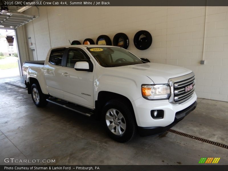 Summit White / Jet Black 2016 GMC Canyon SLE Crew Cab 4x4
