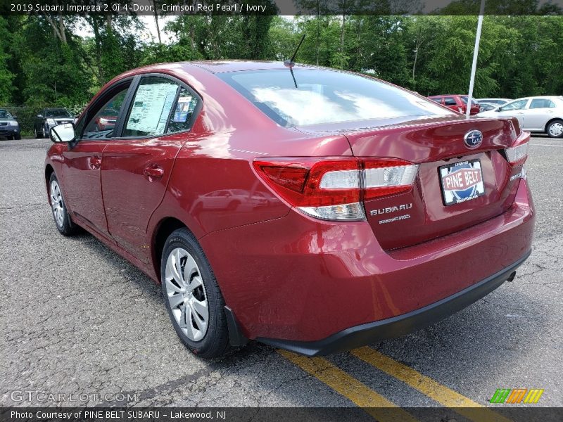 Crimson Red Pearl / Ivory 2019 Subaru Impreza 2.0i 4-Door