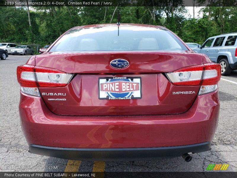 Crimson Red Pearl / Ivory 2019 Subaru Impreza 2.0i 4-Door