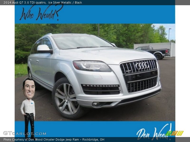 Ice Silver Metallic / Black 2014 Audi Q7 3.0 TDI quattro