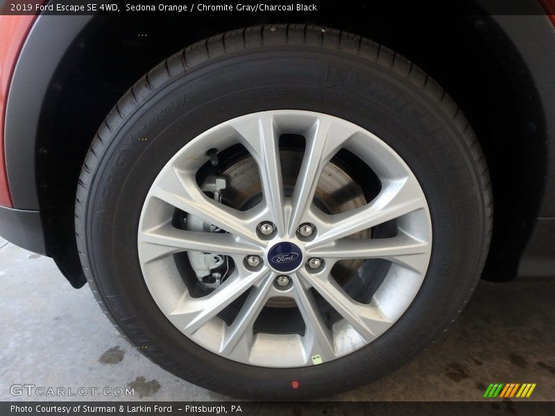 Sedona Orange / Chromite Gray/Charcoal Black 2019 Ford Escape SE 4WD