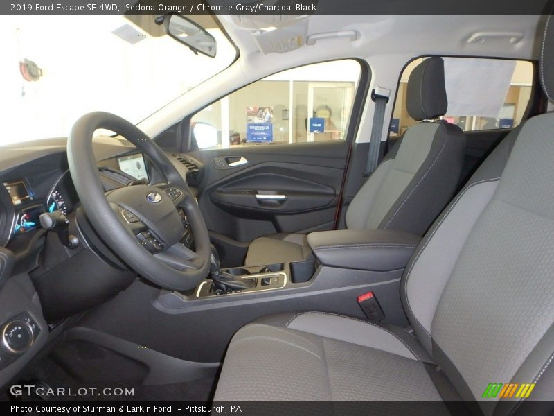 Sedona Orange / Chromite Gray/Charcoal Black 2019 Ford Escape SE 4WD