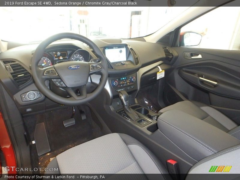 Sedona Orange / Chromite Gray/Charcoal Black 2019 Ford Escape SE 4WD