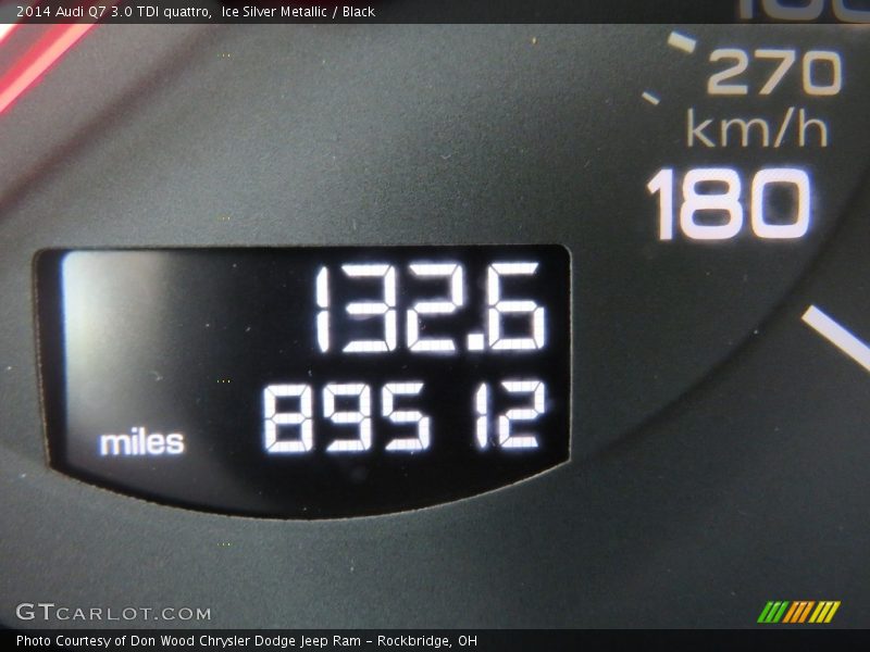 Ice Silver Metallic / Black 2014 Audi Q7 3.0 TDI quattro