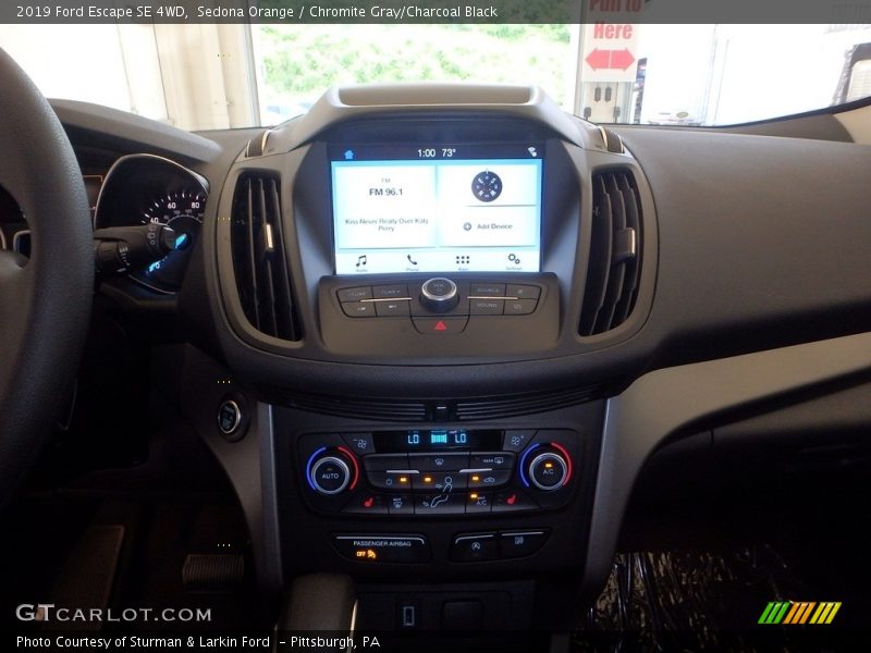 Sedona Orange / Chromite Gray/Charcoal Black 2019 Ford Escape SE 4WD