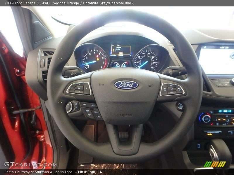 Sedona Orange / Chromite Gray/Charcoal Black 2019 Ford Escape SE 4WD