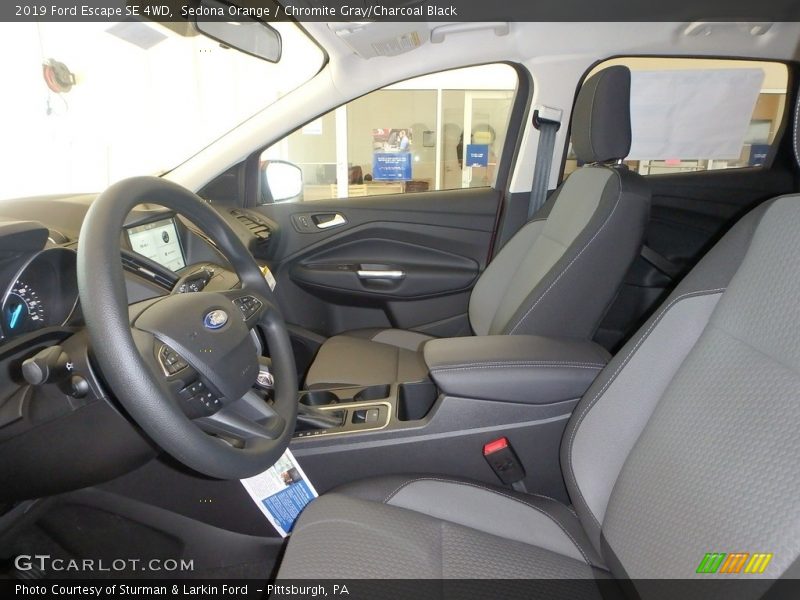 Sedona Orange / Chromite Gray/Charcoal Black 2019 Ford Escape SE 4WD