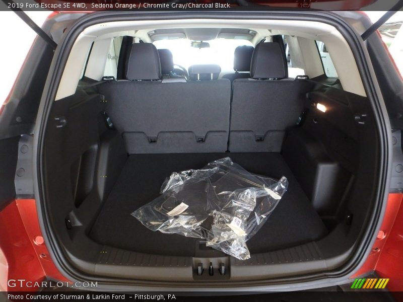Sedona Orange / Chromite Gray/Charcoal Black 2019 Ford Escape SE 4WD