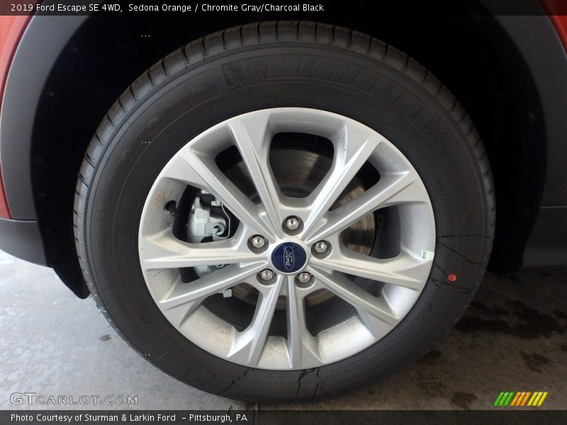 Sedona Orange / Chromite Gray/Charcoal Black 2019 Ford Escape SE 4WD