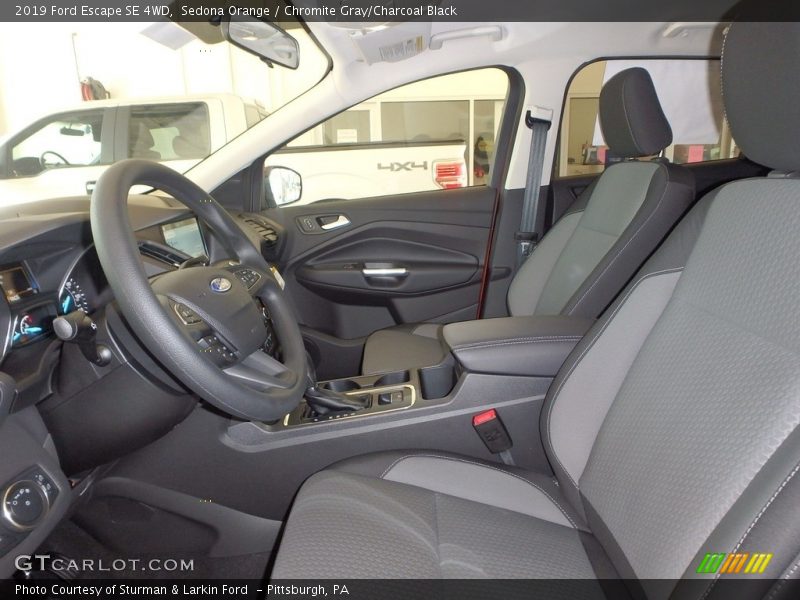 Sedona Orange / Chromite Gray/Charcoal Black 2019 Ford Escape SE 4WD
