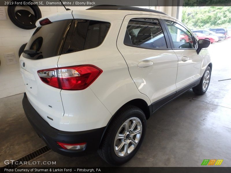 Diamond White / Ebony Black 2019 Ford EcoSport SE