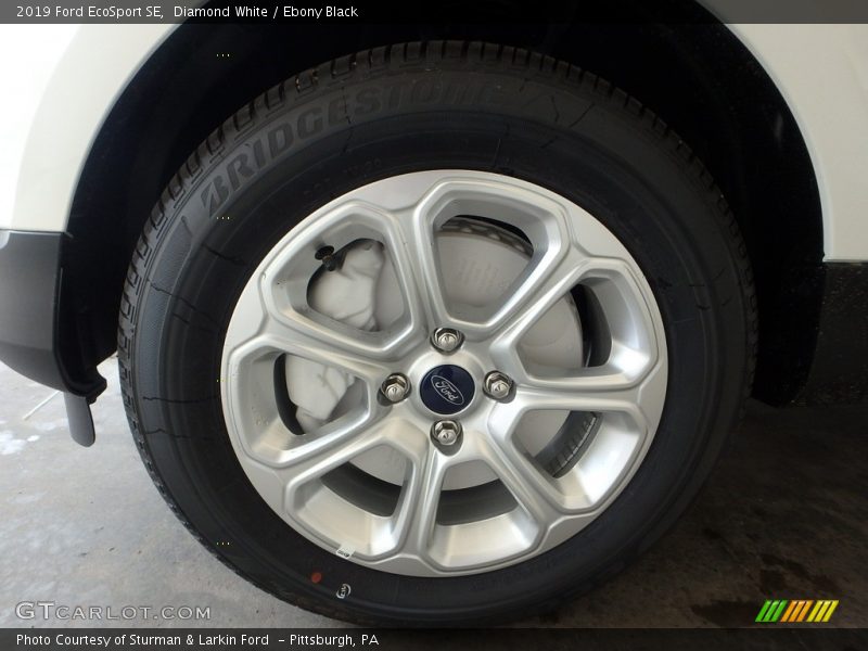 Diamond White / Ebony Black 2019 Ford EcoSport SE