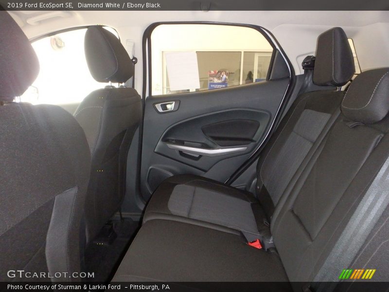 Diamond White / Ebony Black 2019 Ford EcoSport SE