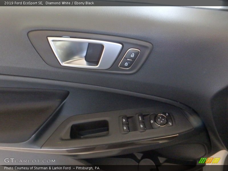 Diamond White / Ebony Black 2019 Ford EcoSport SE