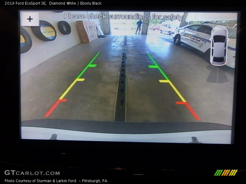 Diamond White / Ebony Black 2019 Ford EcoSport SE