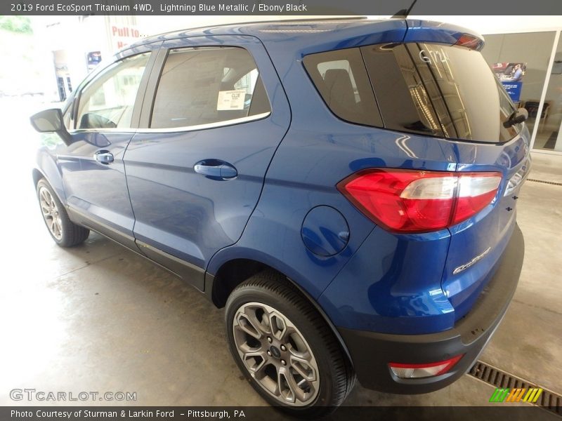 Lightning Blue Metallic / Ebony Black 2019 Ford EcoSport Titanium 4WD