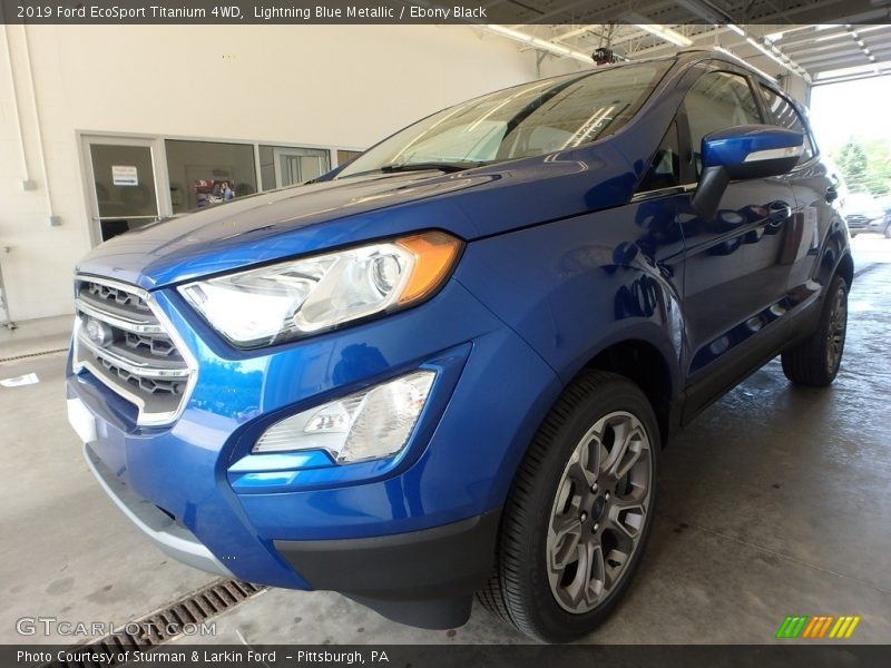 Lightning Blue Metallic / Ebony Black 2019 Ford EcoSport Titanium 4WD