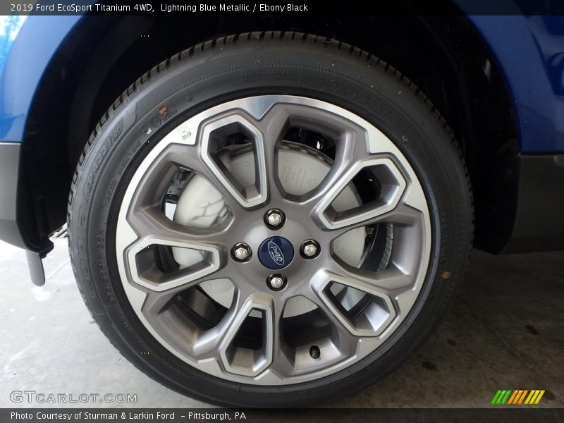Lightning Blue Metallic / Ebony Black 2019 Ford EcoSport Titanium 4WD