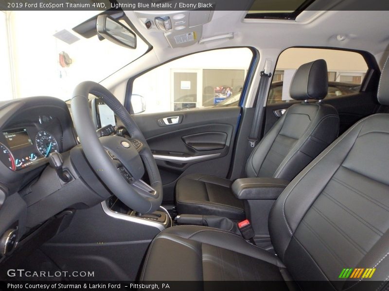 Lightning Blue Metallic / Ebony Black 2019 Ford EcoSport Titanium 4WD
