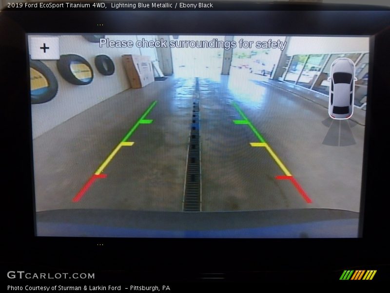 Lightning Blue Metallic / Ebony Black 2019 Ford EcoSport Titanium 4WD