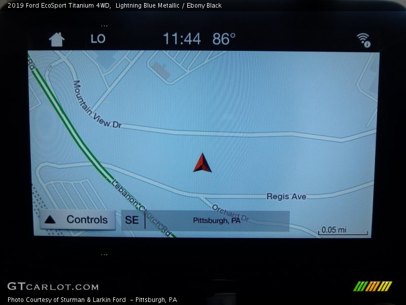 Lightning Blue Metallic / Ebony Black 2019 Ford EcoSport Titanium 4WD