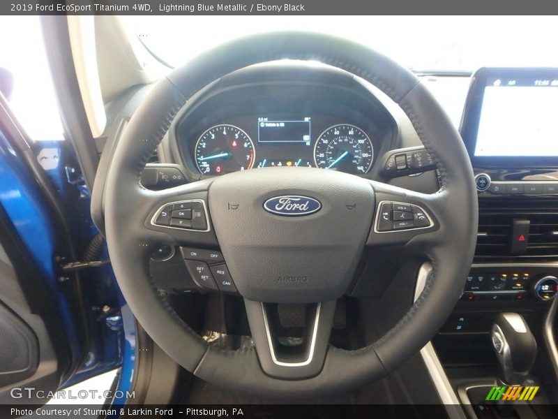 Lightning Blue Metallic / Ebony Black 2019 Ford EcoSport Titanium 4WD