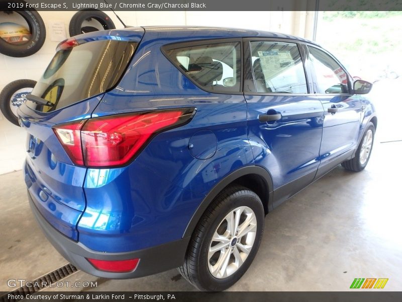 Lightning Blue / Chromite Gray/Charcoal Black 2019 Ford Escape S