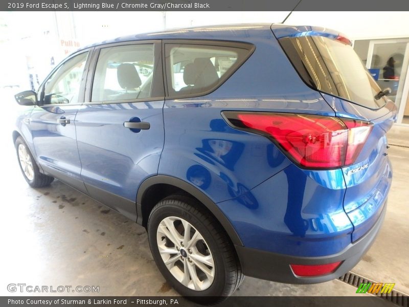 Lightning Blue / Chromite Gray/Charcoal Black 2019 Ford Escape S
