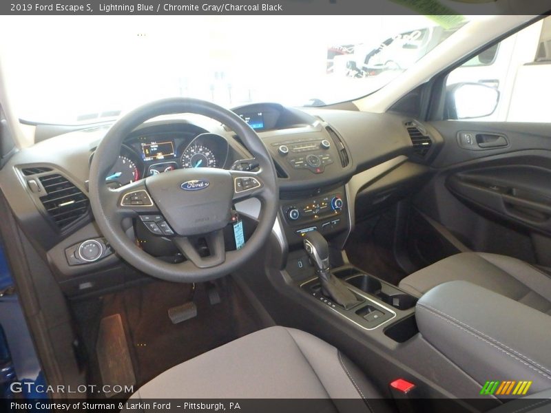 Lightning Blue / Chromite Gray/Charcoal Black 2019 Ford Escape S