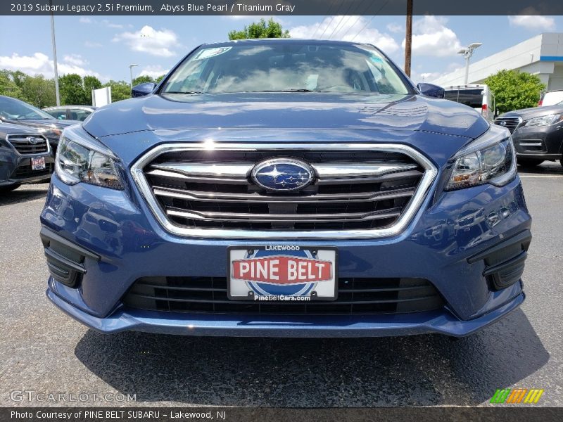 Abyss Blue Pearl / Titanium Gray 2019 Subaru Legacy 2.5i Premium