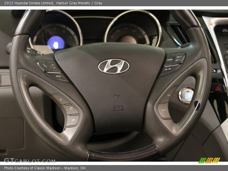 Harbor Gray Metallic / Gray 2013 Hyundai Sonata Limited
