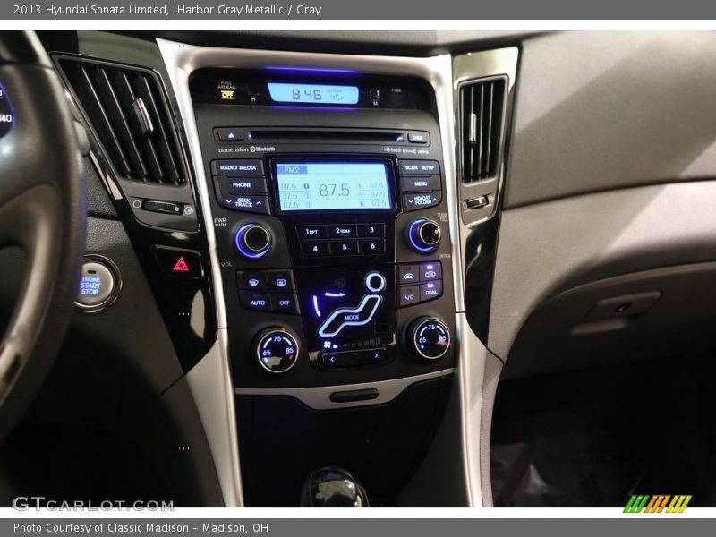 Harbor Gray Metallic / Gray 2013 Hyundai Sonata Limited