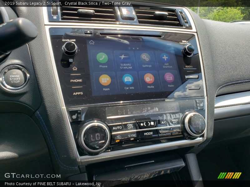 Controls of 2019 Legacy 2.5i Sport