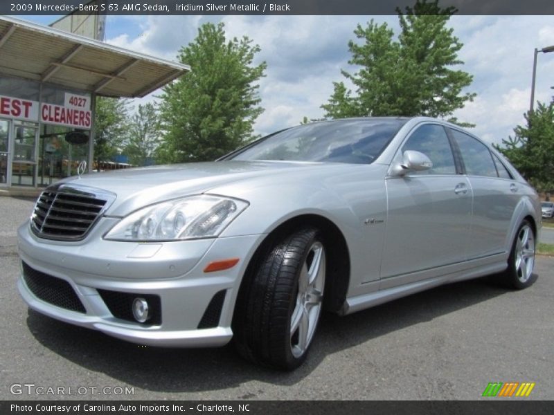 Iridium Silver Metallic / Black 2009 Mercedes-Benz S 63 AMG Sedan