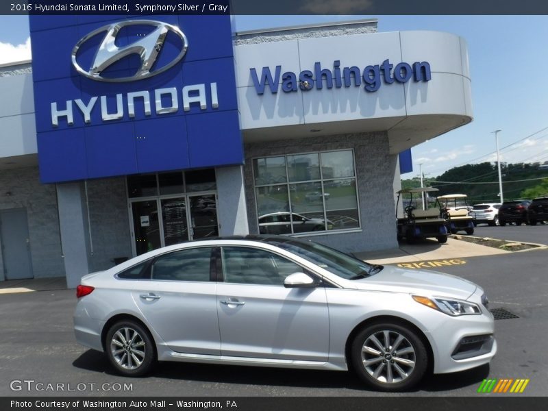 Symphony Silver / Gray 2016 Hyundai Sonata Limited
