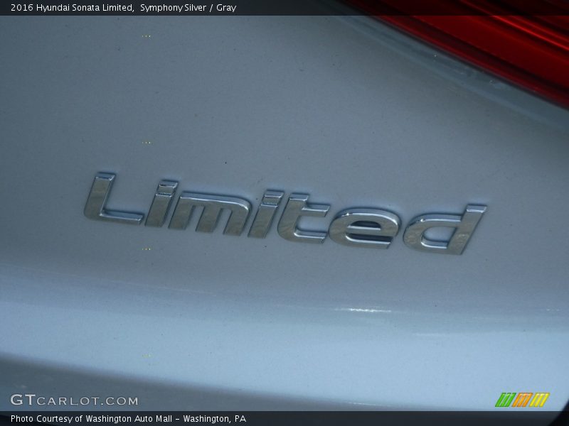 Symphony Silver / Gray 2016 Hyundai Sonata Limited