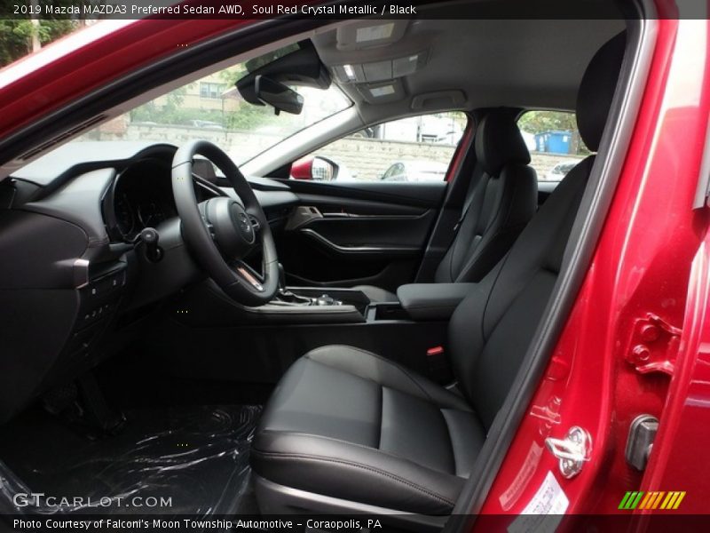 Soul Red Crystal Metallic / Black 2019 Mazda MAZDA3 Preferred Sedan AWD