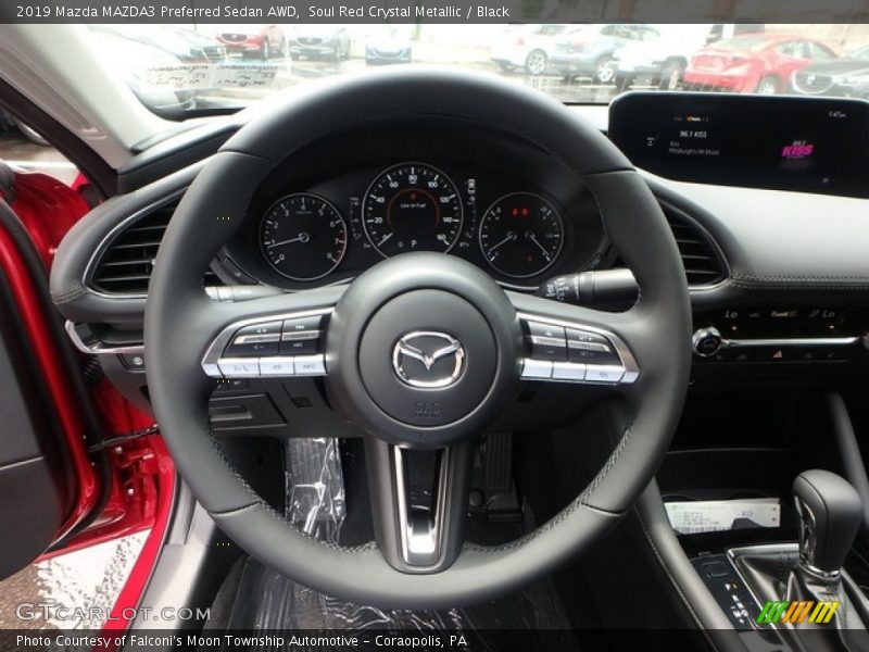 Soul Red Crystal Metallic / Black 2019 Mazda MAZDA3 Preferred Sedan AWD