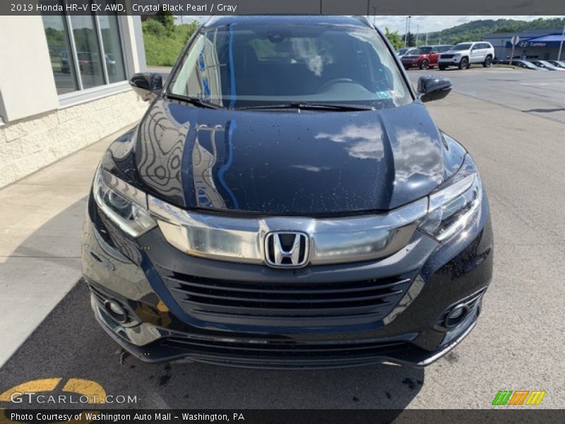 Crystal Black Pearl / Gray 2019 Honda HR-V EX AWD