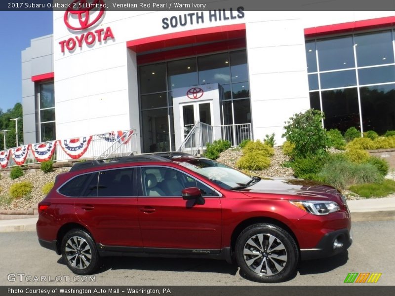 Venetian Red Pearl / Warm Ivory 2017 Subaru Outback 2.5i Limited