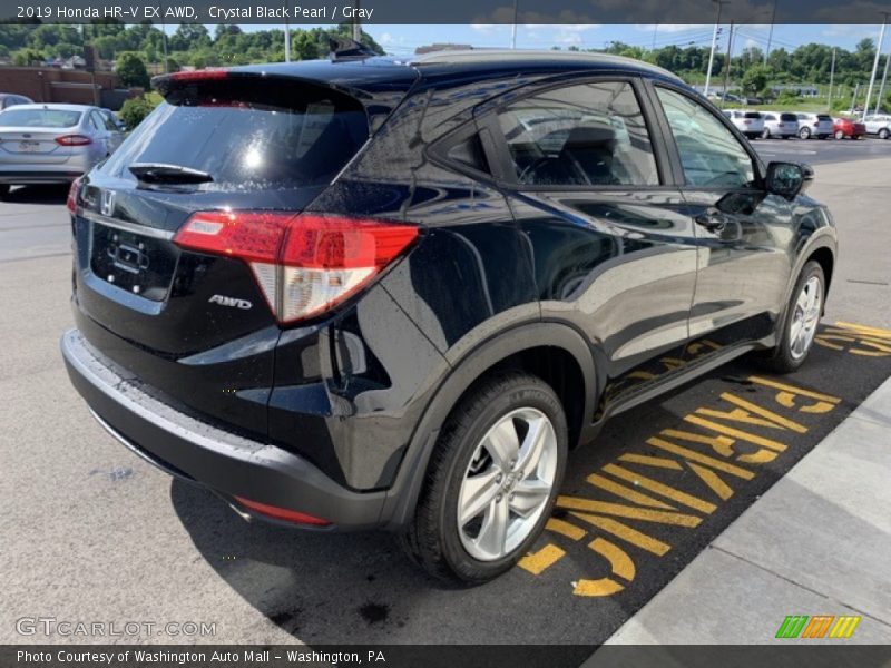 Crystal Black Pearl / Gray 2019 Honda HR-V EX AWD