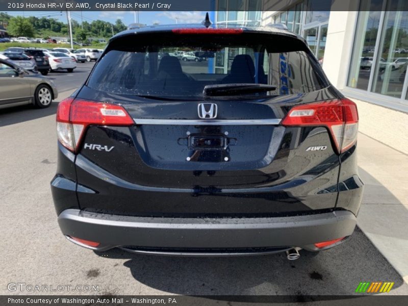Crystal Black Pearl / Gray 2019 Honda HR-V EX AWD