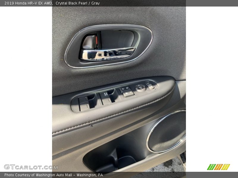Crystal Black Pearl / Gray 2019 Honda HR-V EX AWD