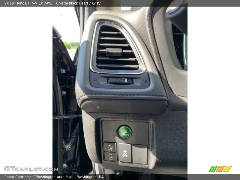 Crystal Black Pearl / Gray 2019 Honda HR-V EX AWD