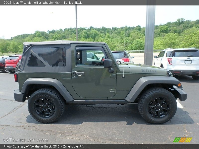 Tank / Black 2015 Jeep Wrangler Willys Wheeler 4x4