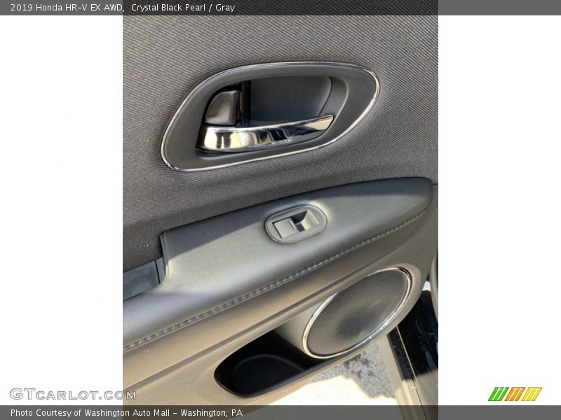 Crystal Black Pearl / Gray 2019 Honda HR-V EX AWD