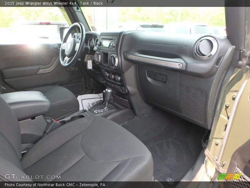 Tank / Black 2015 Jeep Wrangler Willys Wheeler 4x4