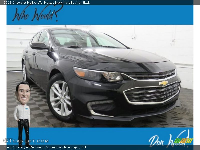 Mosaic Black Metallic / Jet Black 2018 Chevrolet Malibu LT